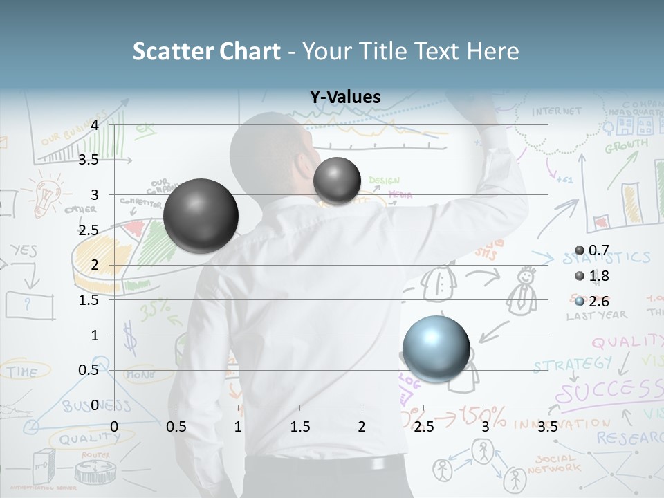 Search White Statistics PowerPoint Template