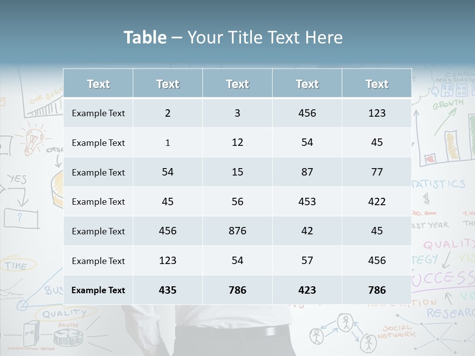 Search White Statistics PowerPoint Template