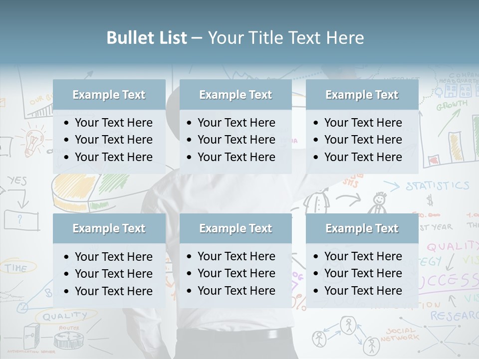 Search White Statistics PowerPoint Template