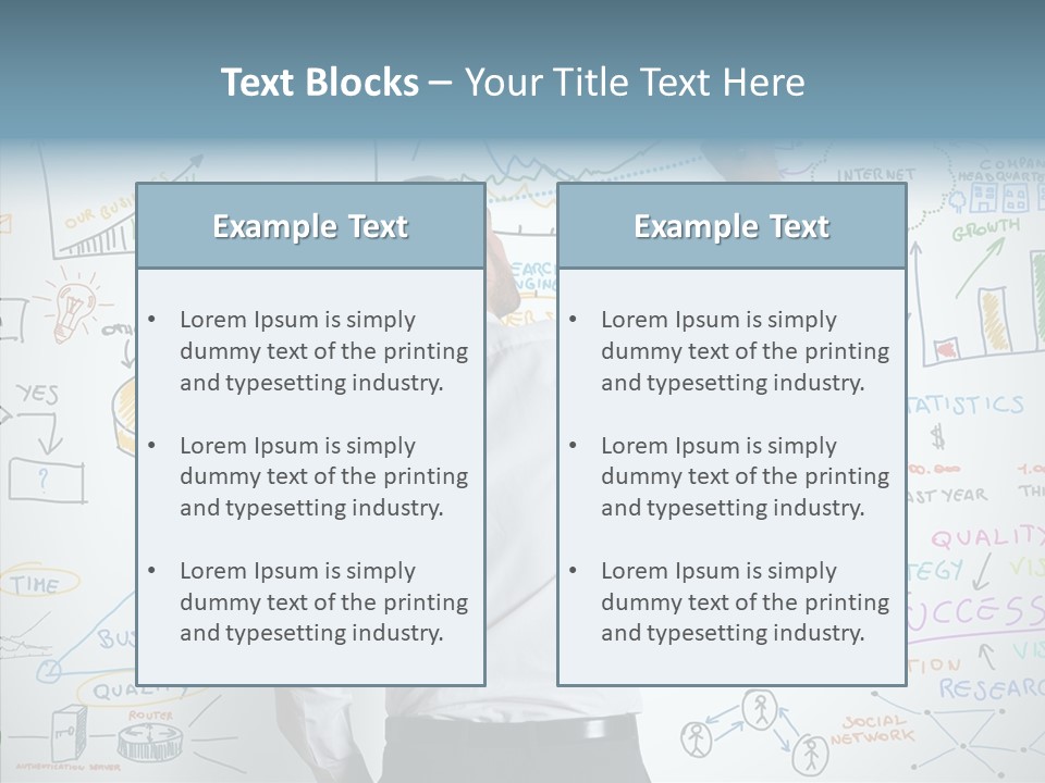 Search White Statistics PowerPoint Template