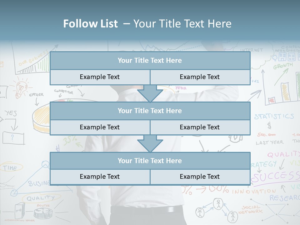 Search White Statistics PowerPoint Template