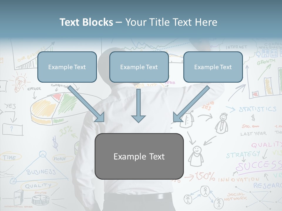 Search White Statistics PowerPoint Template