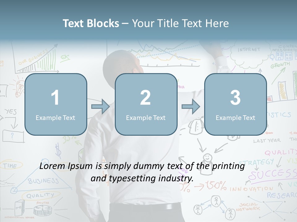Search White Statistics PowerPoint Template