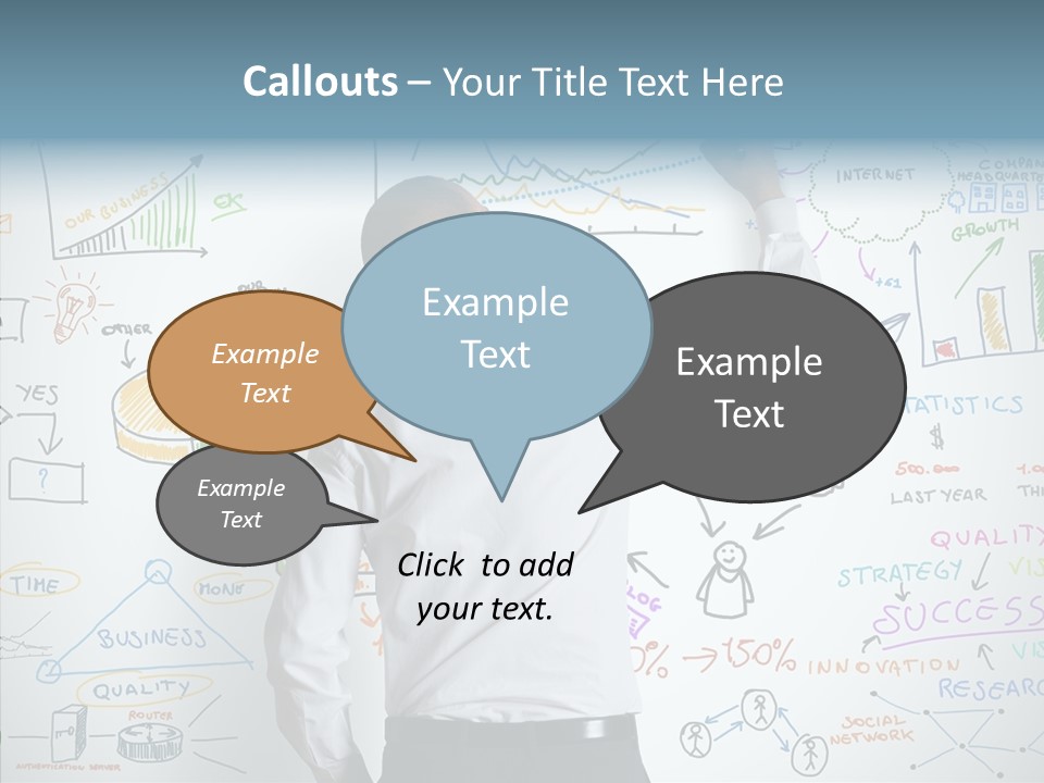 Search White Statistics PowerPoint Template