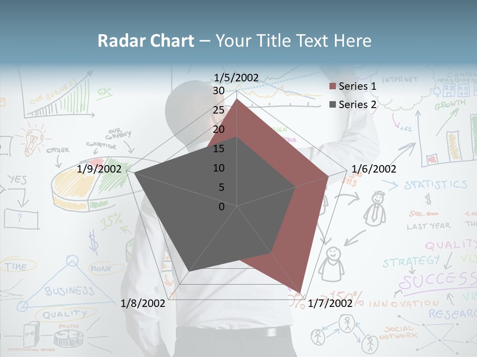 Search White Statistics PowerPoint Template