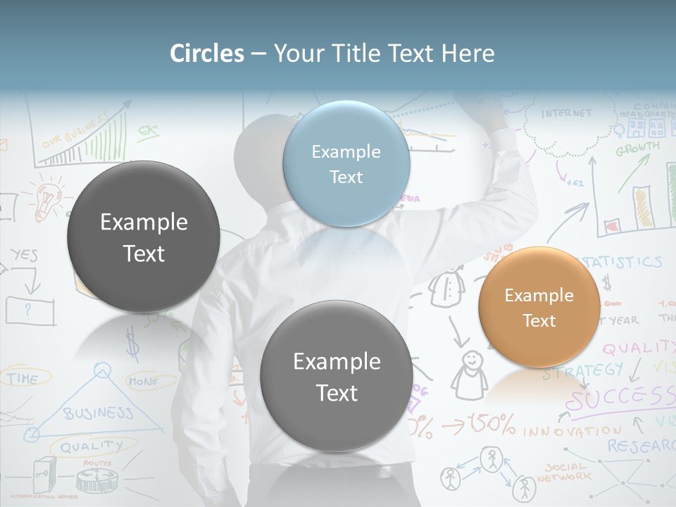 Search White Statistics PowerPoint Template