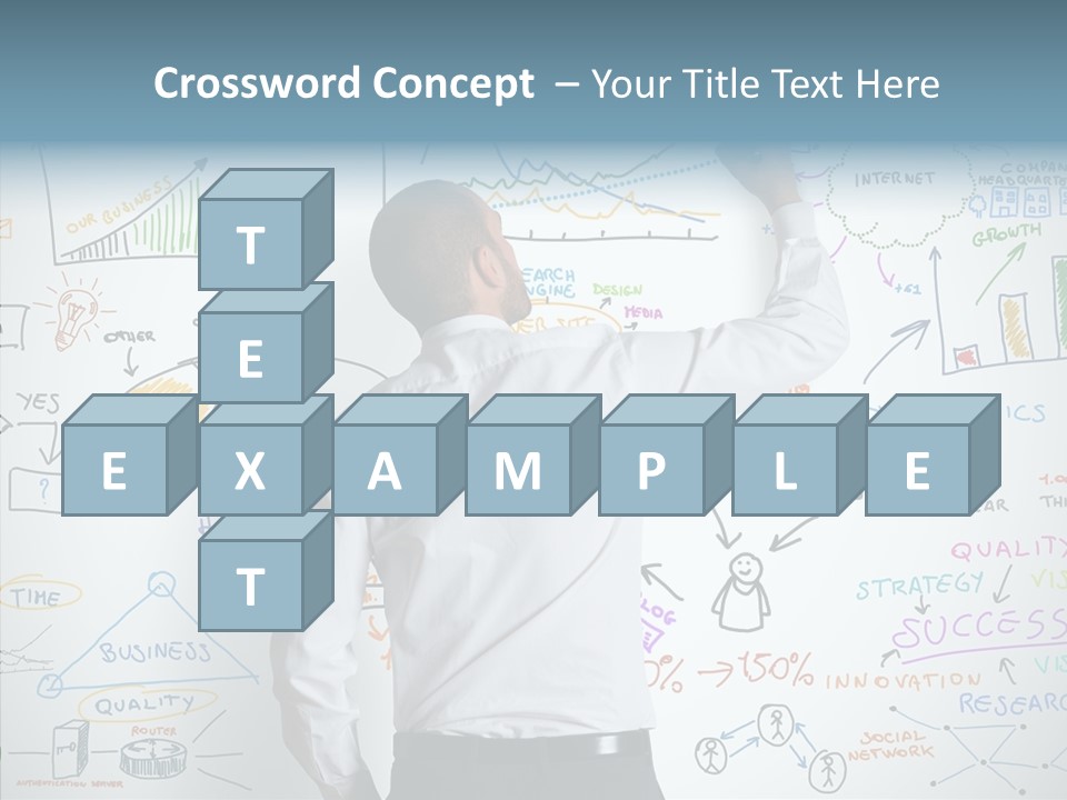 Search White Statistics PowerPoint Template