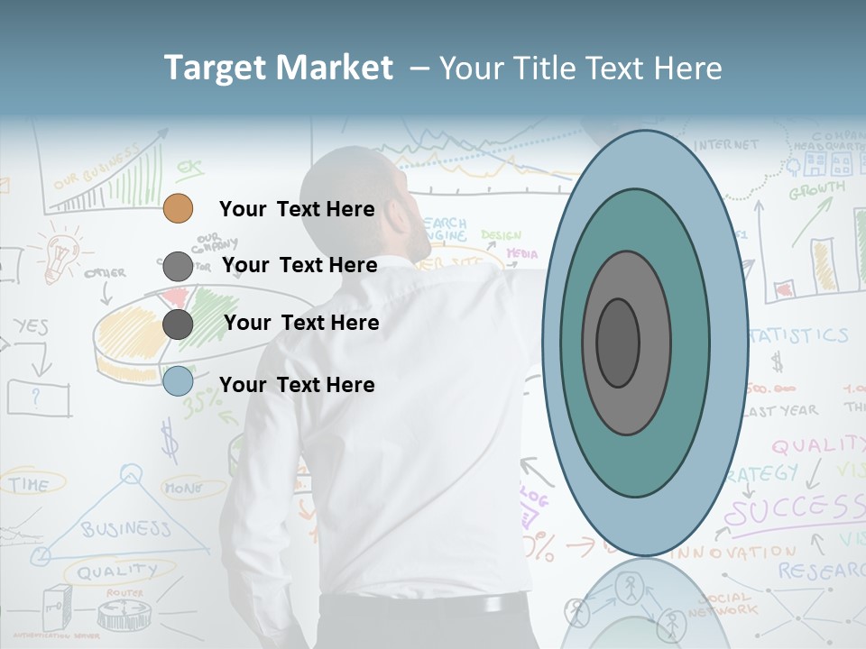 Search White Statistics PowerPoint Template