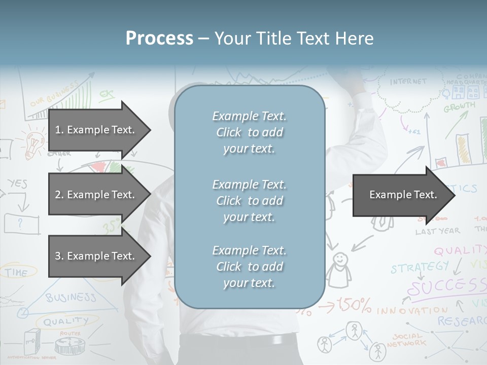 Search White Statistics PowerPoint Template