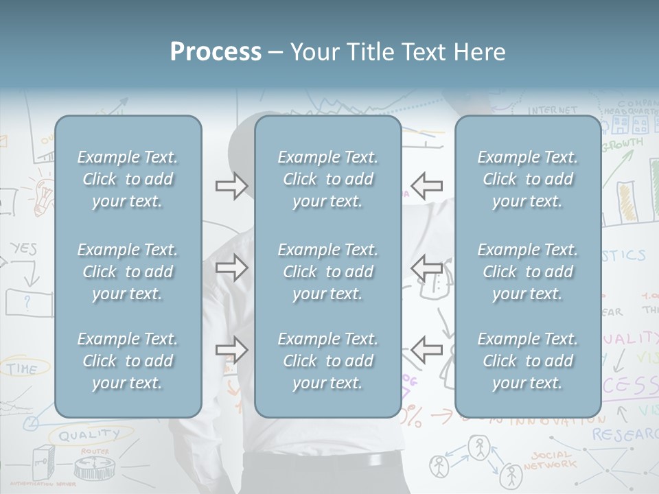 Search White Statistics PowerPoint Template