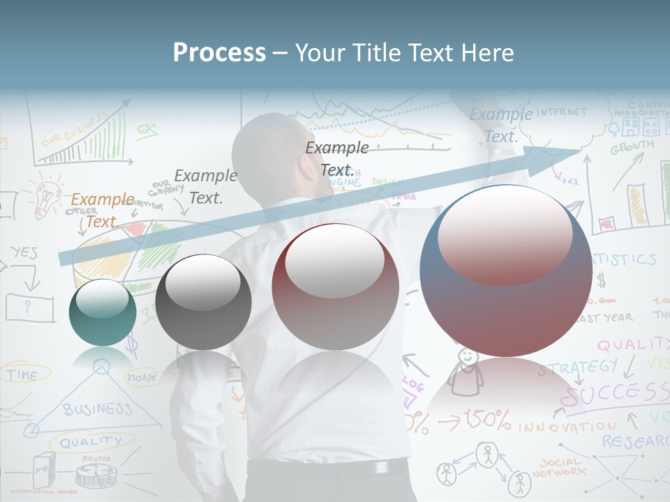 Search White Statistics PowerPoint Template