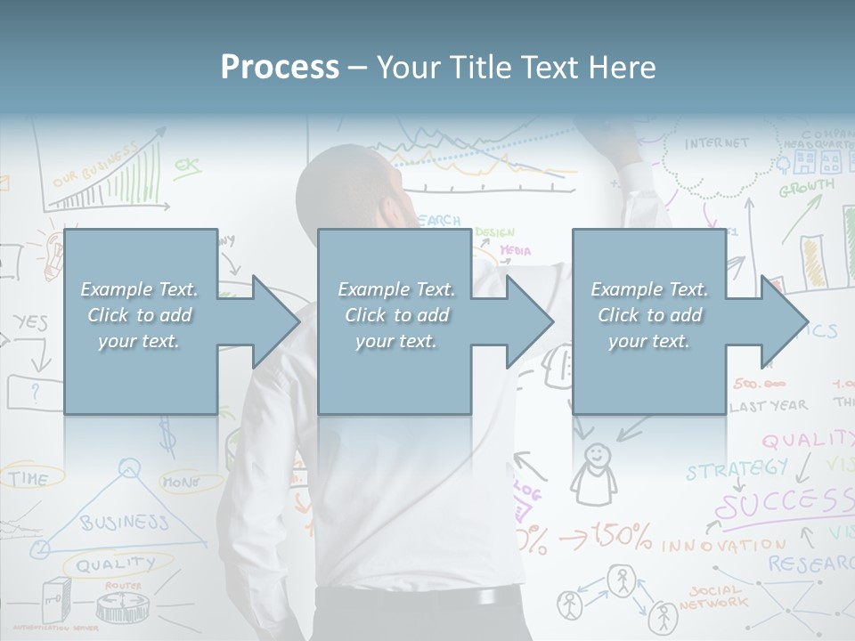Search White Statistics PowerPoint Template