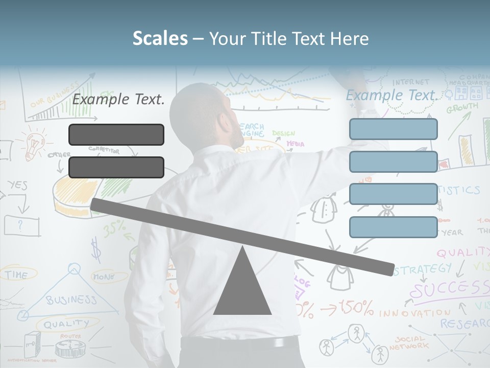 Search White Statistics PowerPoint Template