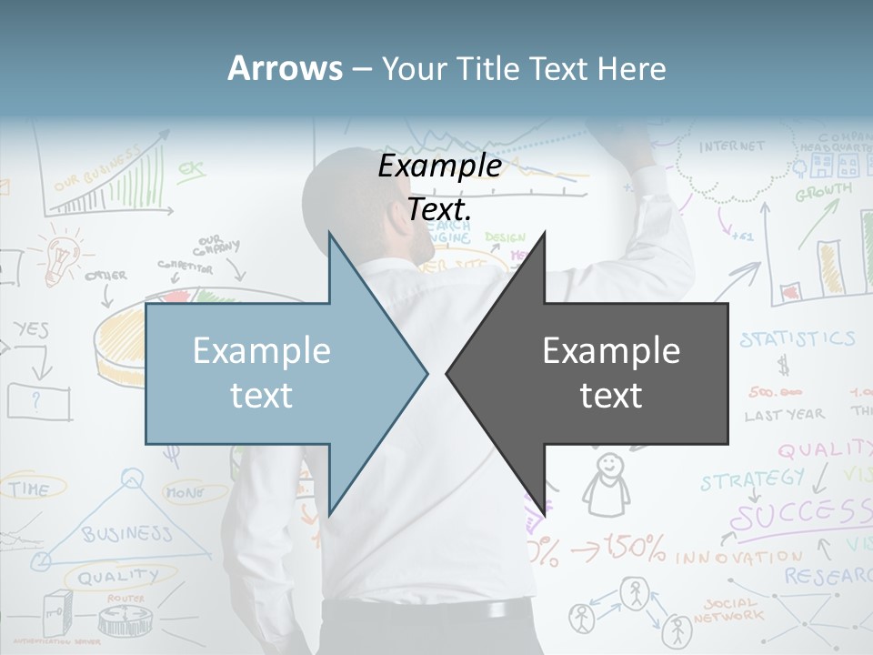 Search White Statistics PowerPoint Template