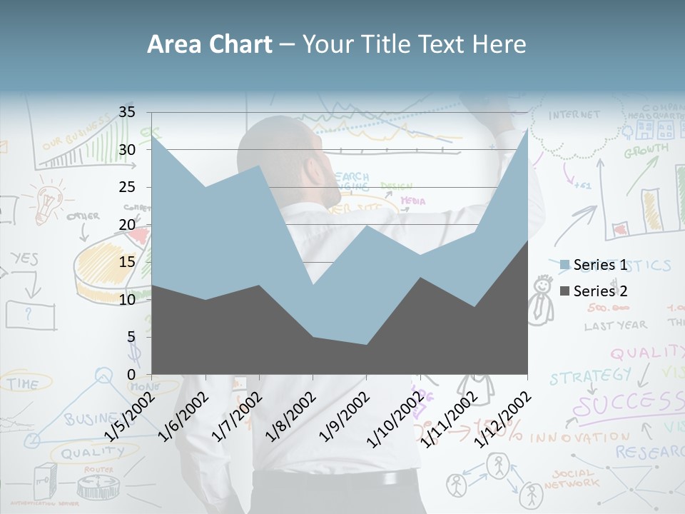 Search White Statistics PowerPoint Template