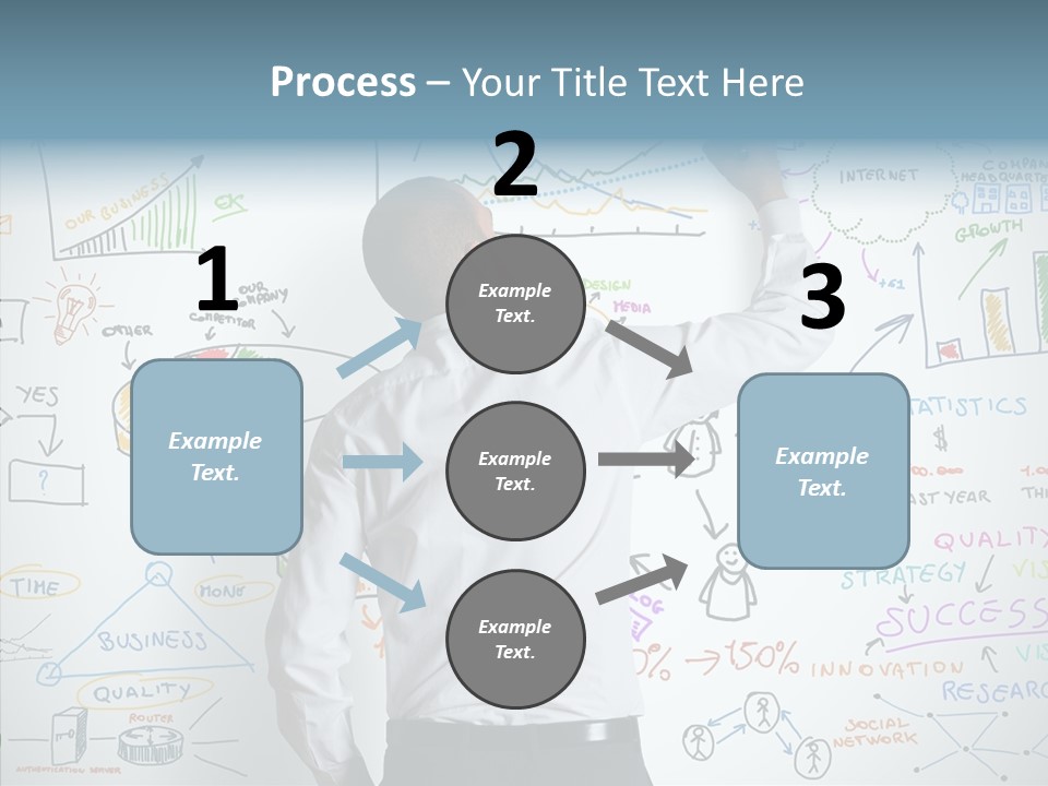 Search White Statistics PowerPoint Template