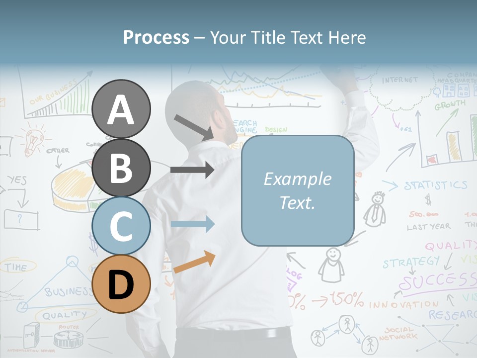 Search White Statistics PowerPoint Template