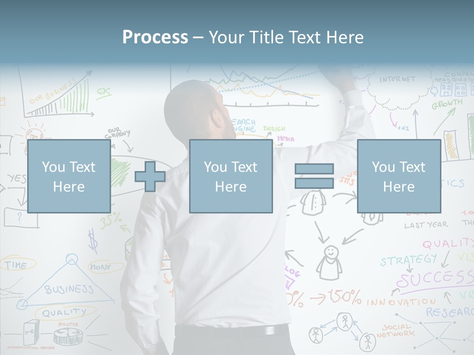 Search White Statistics PowerPoint Template