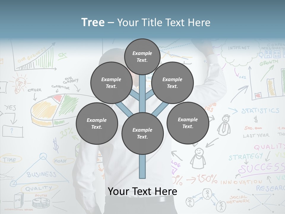 Search White Statistics PowerPoint Template