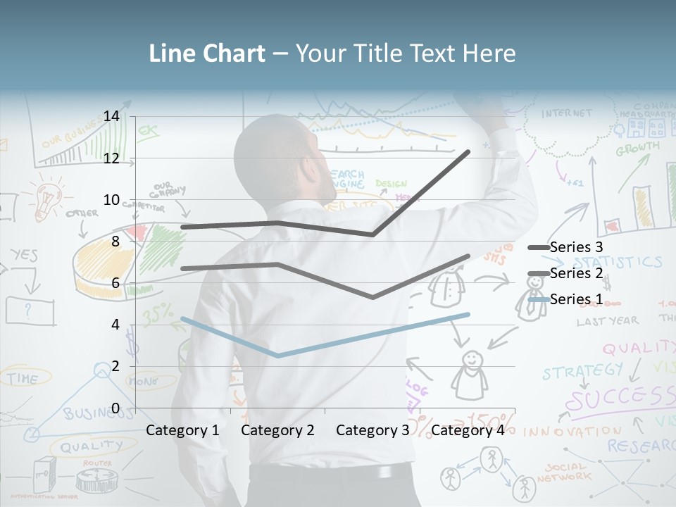 Search White Statistics PowerPoint Template