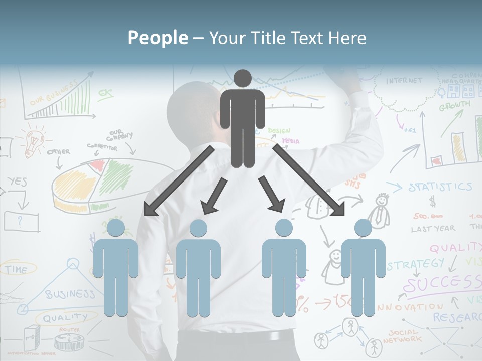 Search White Statistics PowerPoint Template