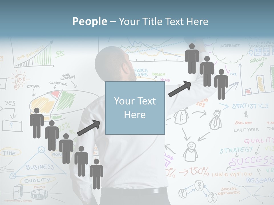 Search White Statistics PowerPoint Template