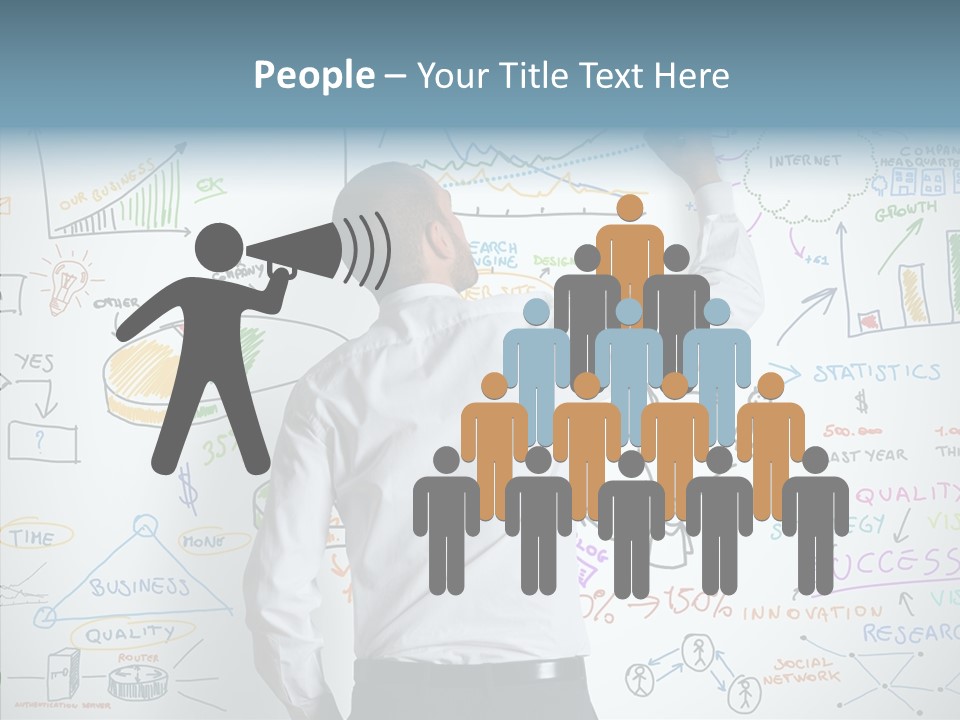 Search White Statistics PowerPoint Template