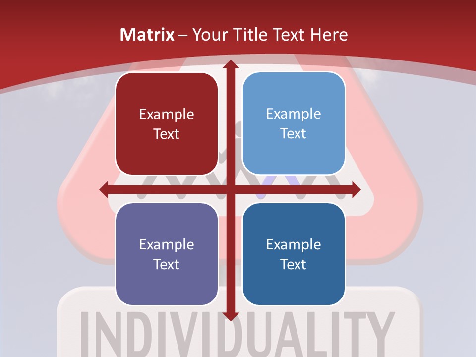 Word Signpost Concept PowerPoint Template