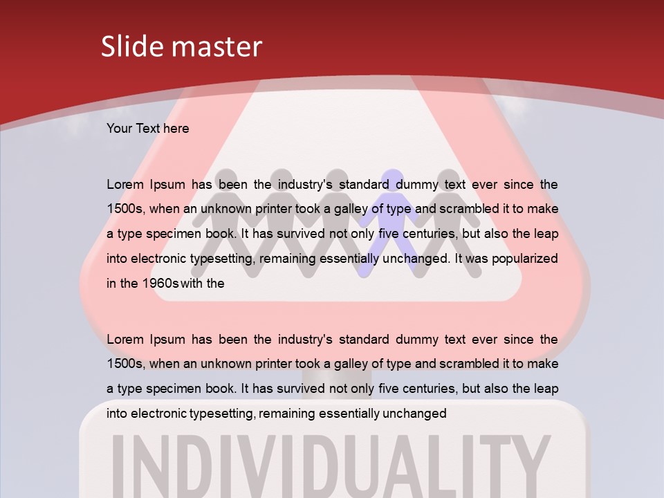 Word Signpost Concept PowerPoint Template