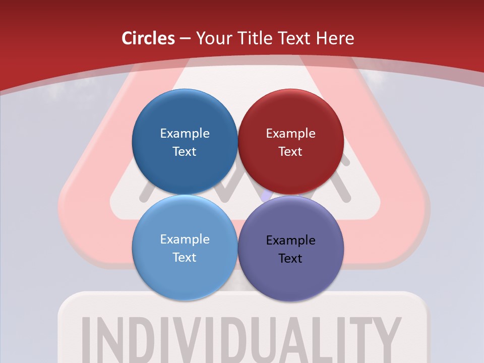 Word Signpost Concept PowerPoint Template