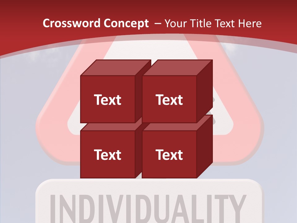 Word Signpost Concept PowerPoint Template