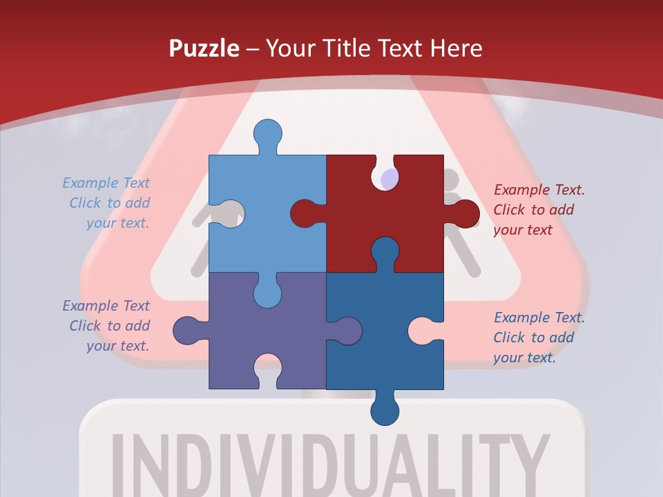 Word Signpost Concept PowerPoint Template