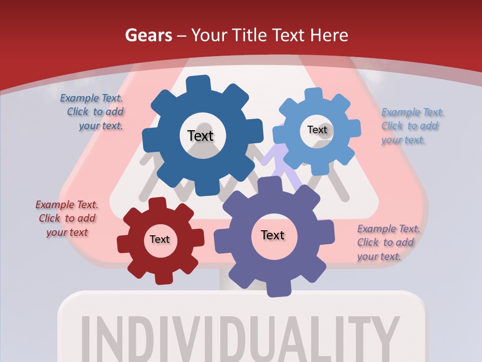 Word Signpost Concept PowerPoint Template