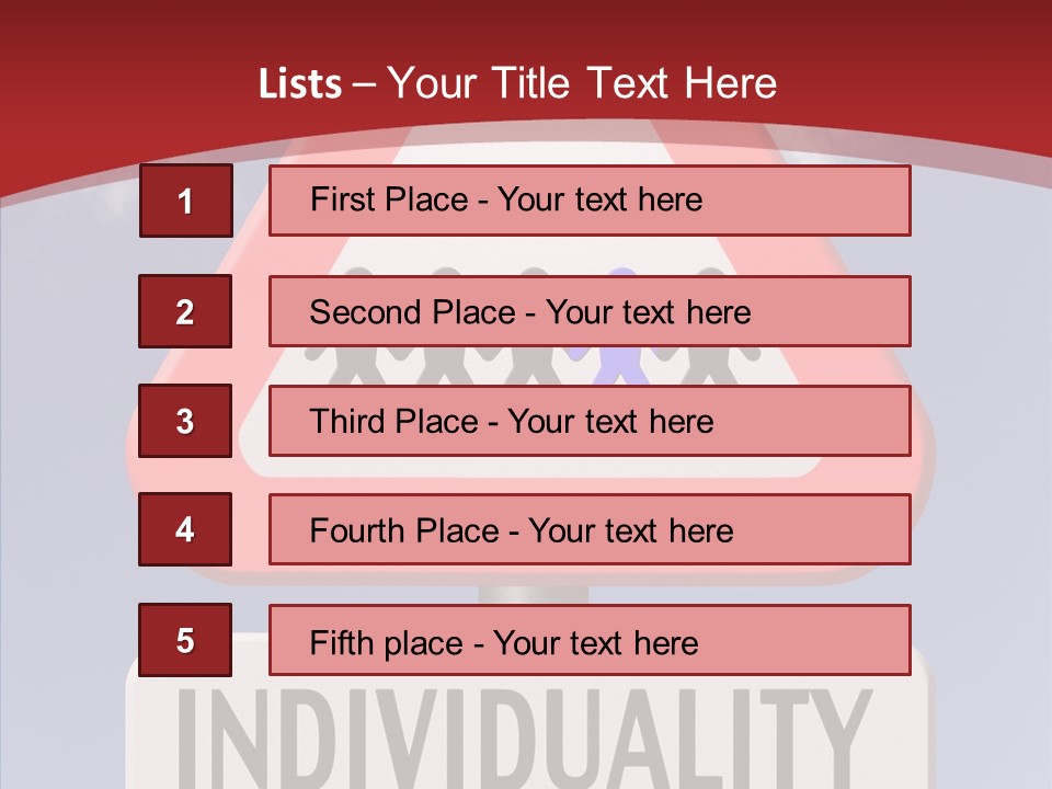 Word Signpost Concept PowerPoint Template