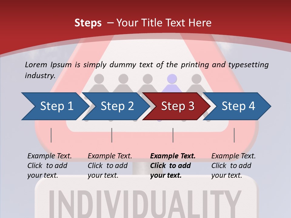 Word Signpost Concept PowerPoint Template