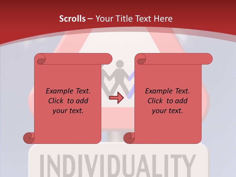 Word Signpost Concept PowerPoint Template