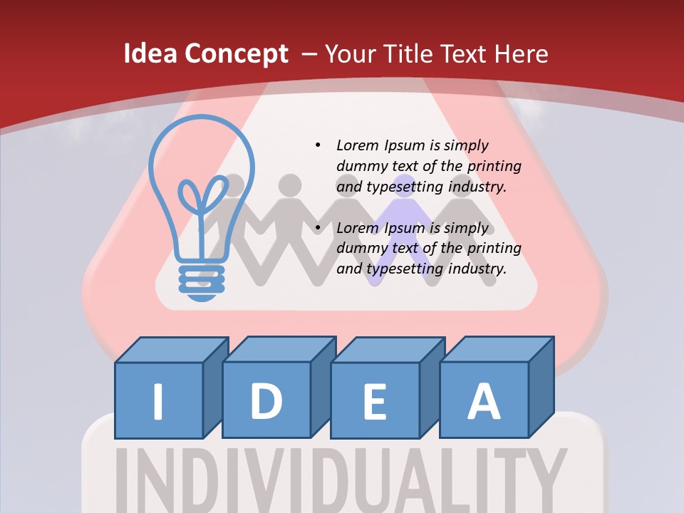 Word Signpost Concept PowerPoint Template