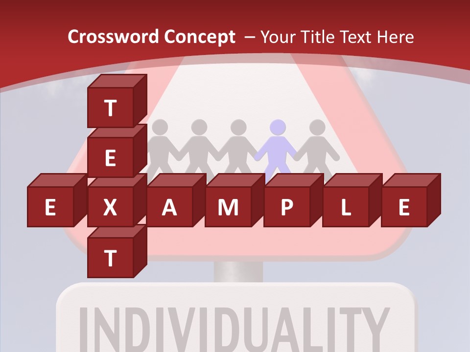 Word Signpost Concept PowerPoint Template
