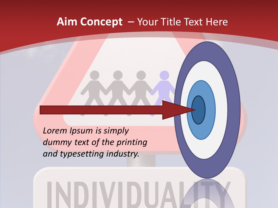 Word Signpost Concept PowerPoint Template