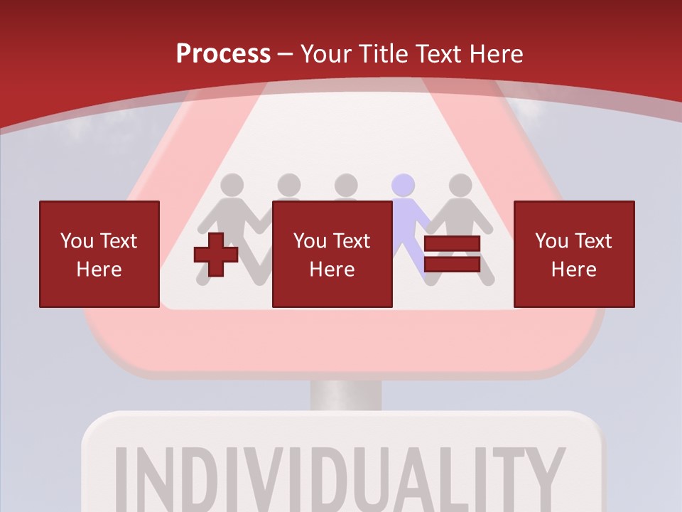 Word Signpost Concept PowerPoint Template