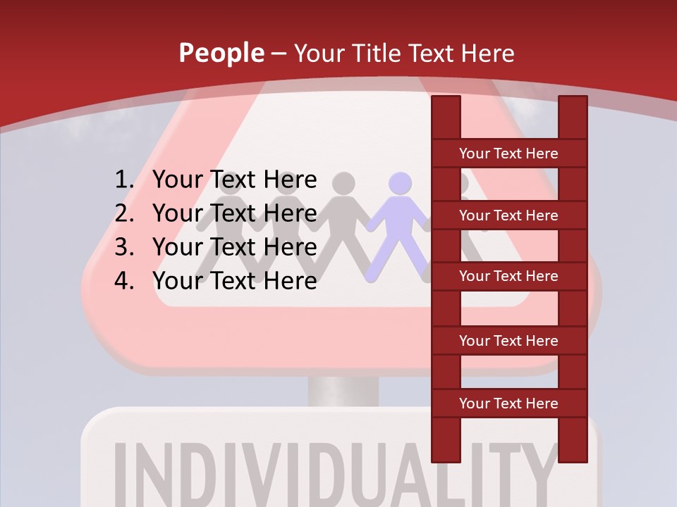 Word Signpost Concept PowerPoint Template