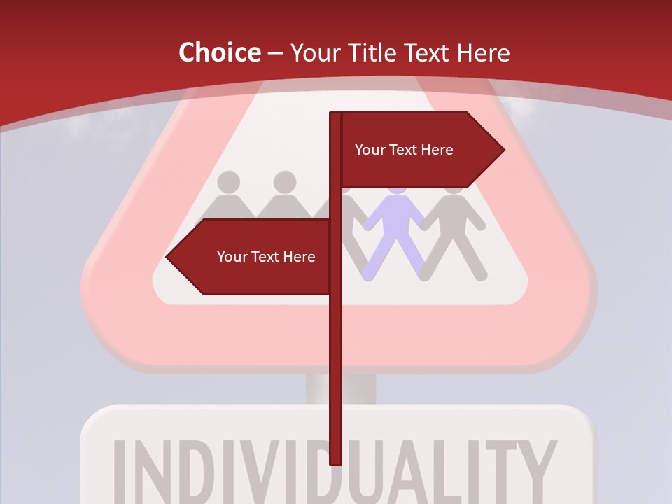 Word Signpost Concept PowerPoint Template