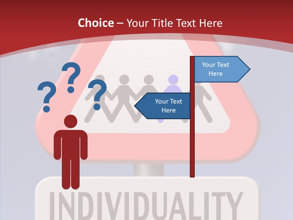 Word Signpost Concept PowerPoint Template