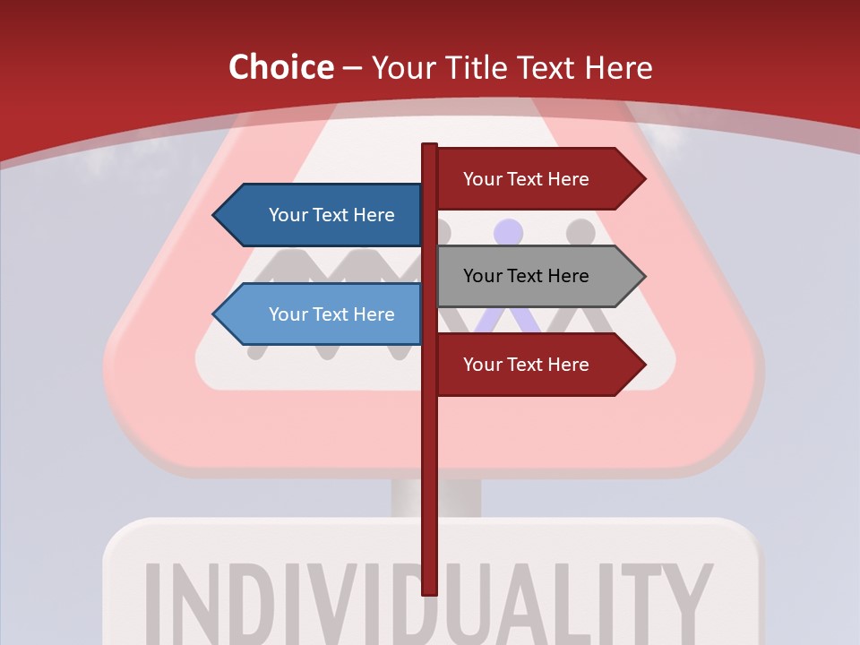 Word Signpost Concept PowerPoint Template