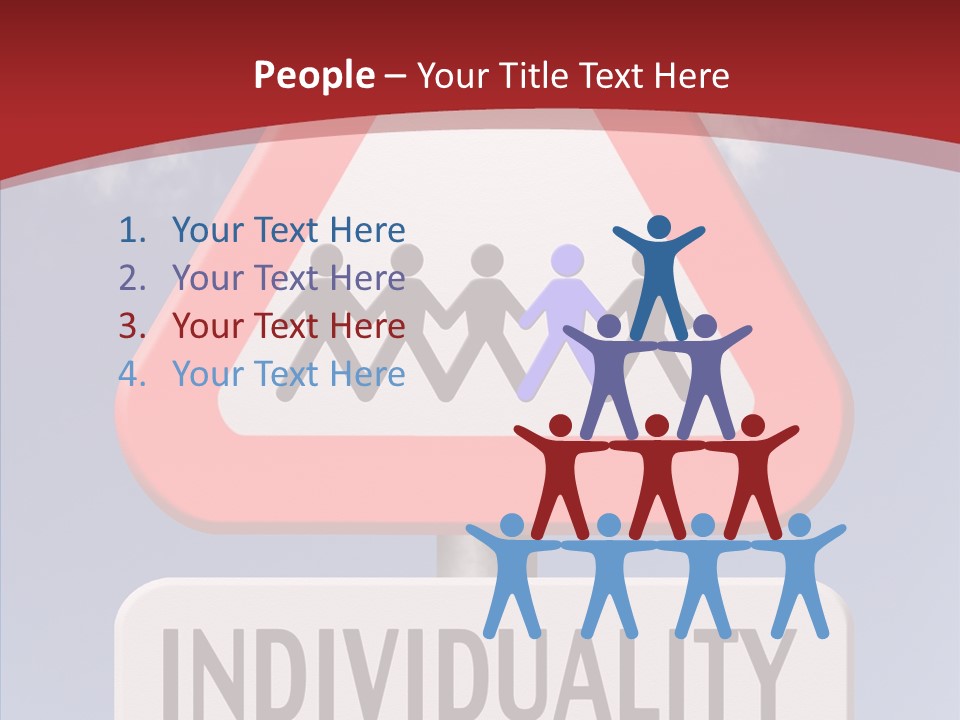 Word Signpost Concept PowerPoint Template