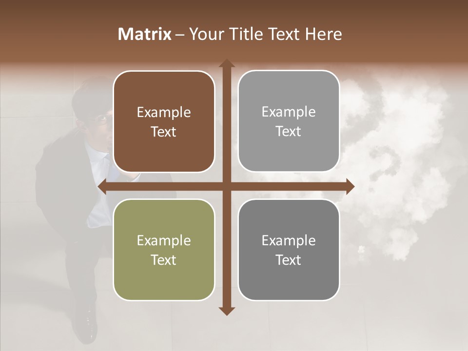 Businessman Height Decide PowerPoint Template