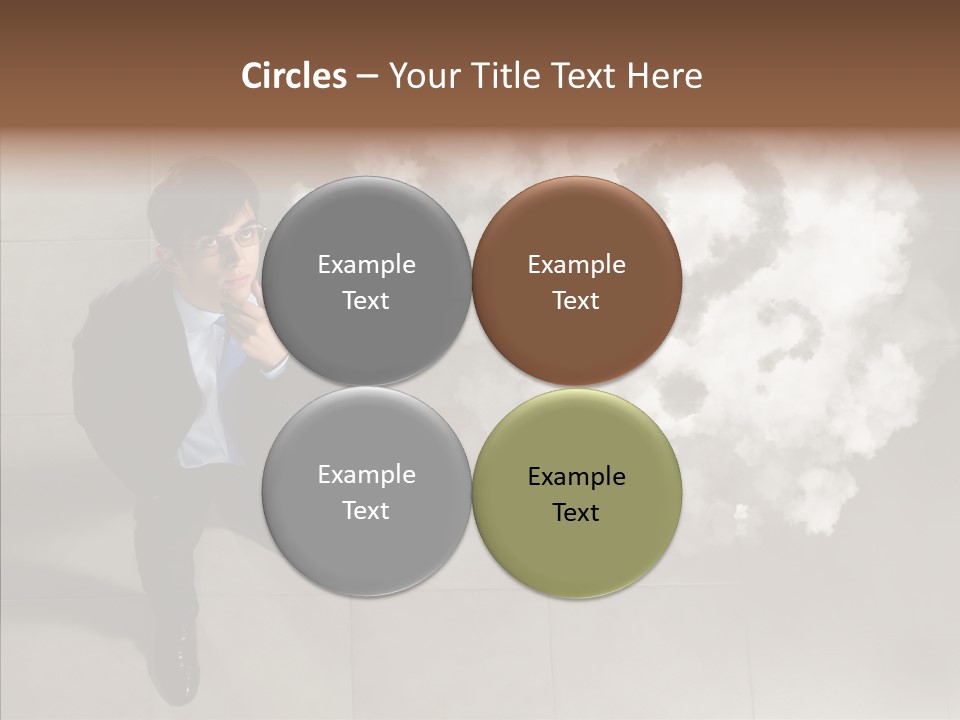 Businessman Height Decide PowerPoint Template