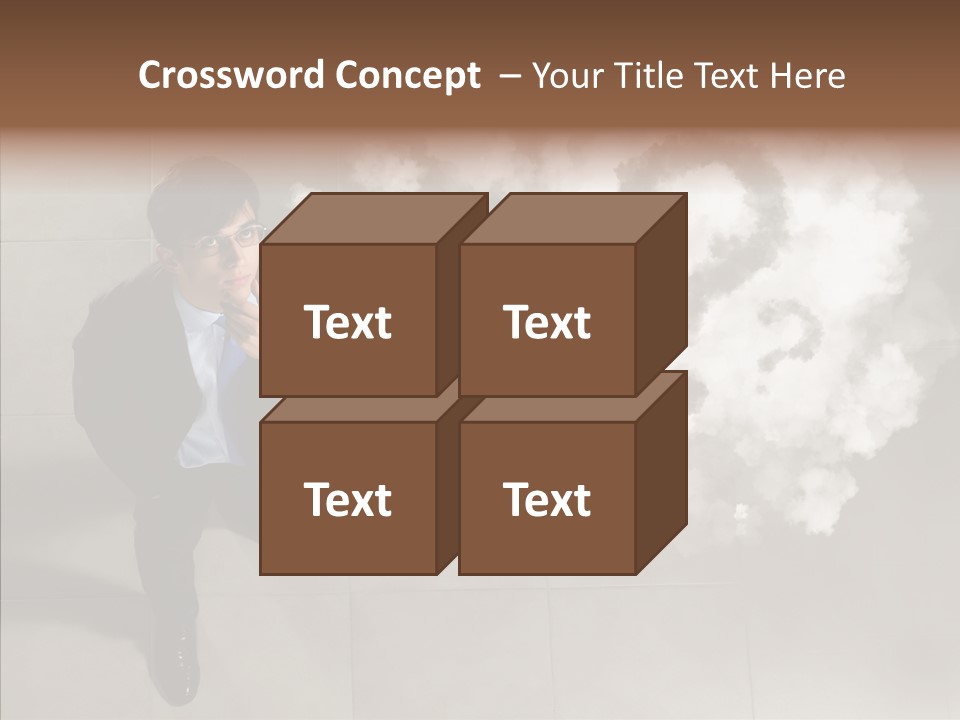 Businessman Height Decide PowerPoint Template