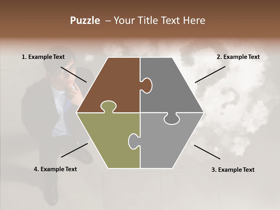 Businessman Height Decide PowerPoint Template