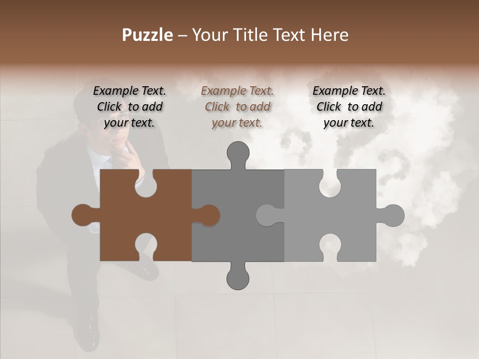 Businessman Height Decide PowerPoint Template